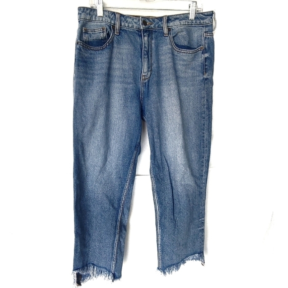 Hidden Tracey High Rise Raw Hem Straight Jeans